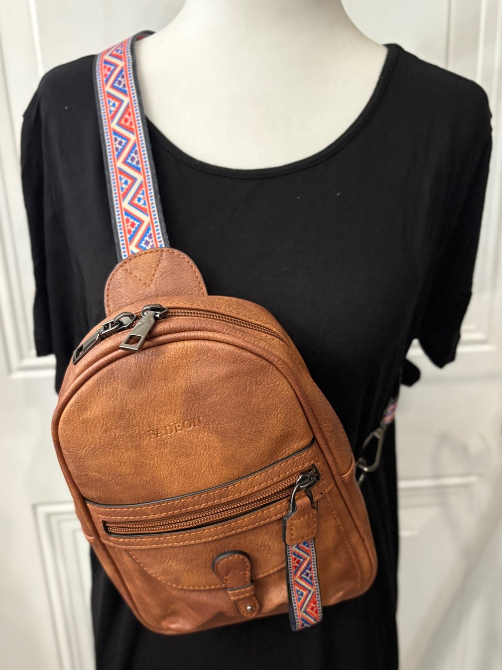 Fadeon Brown Adjustable Sling Bag